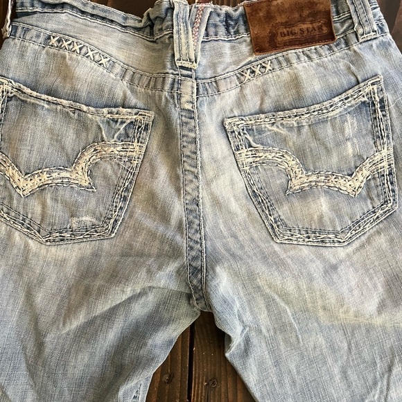 Men’s Big Star Pioneer Regular Bootcut Cut Off Denim Shorts. Size 30W. - Picture 7 of 9